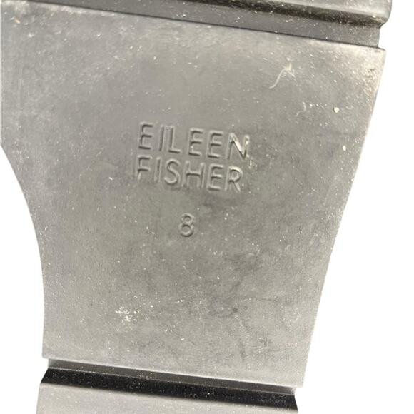 NWOB EILEEN FISHER Gray Suede Wedge‎ Wrap & Belt Detail Women's Size 8 - Picture 6 of 8